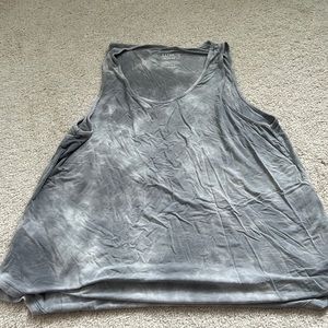An faded gray/tie-dye tank top